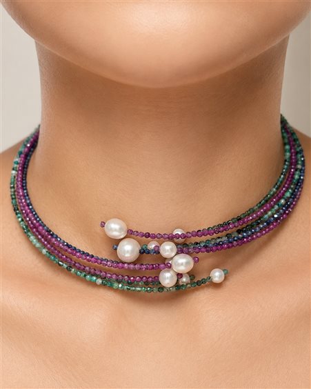 Necklace Rajola Woman in Semiprecious stones Zaffiro 54-497-6 - 54-497-6